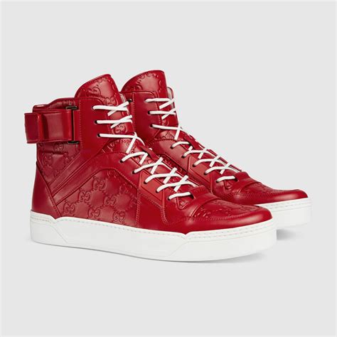 gucci high tops mens shoes|Gucci signature high top sneaker.